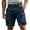Mens Shorts Navy, variant on S-4X Plus Size Cargo Shorts for Men Relaxed Big & Tall Straight Leg Solid Color Multi-Pockets Mid Waisted Athletic Hiking Short
