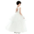 thumbnail image 4 of Ekidsbridal Girl Pageant Flower Girl Dress - Satin Heart Cutout with Ruffled Tulle 329-A (Size: 4-12), 4 of 6