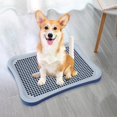 thumbnail image 2 of Milaget Dog Toilet Pee Pad Removable with Urinary Column Keep Clean Washable Puppy Potty Blue, 2 of 9