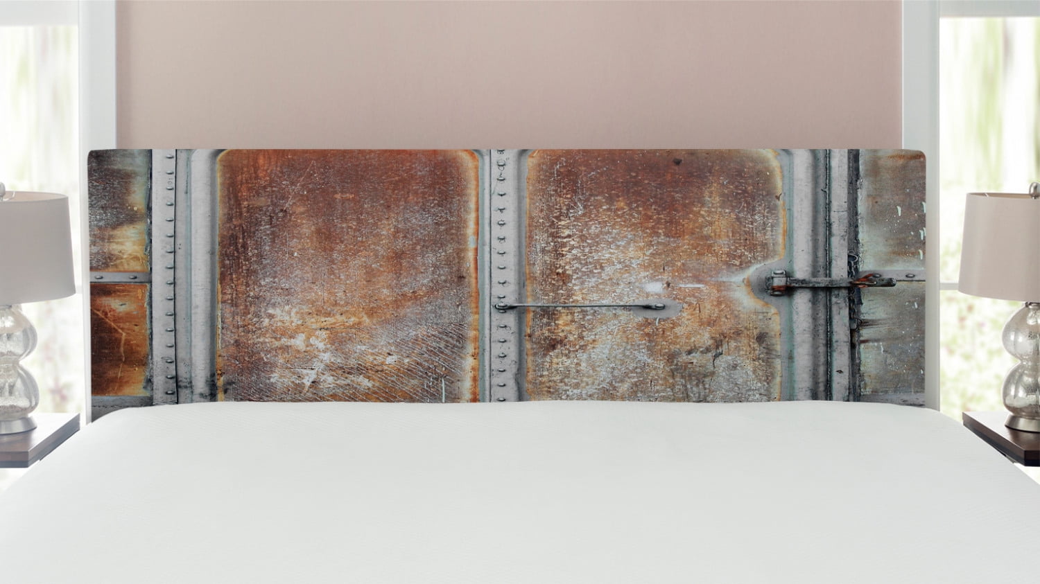 Industrial Headboard, Vintage Railway Container Door Old