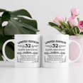 thumbnail image 6 of 32nd Birthday Gifts for Women Men - 11 oz Coffee Mug - 32 Year Old Present Ideas for Mom, Dad, Wife, Husband, Son, Daughter, Friend, Colleague, Coworker (32nd Birthday Gift), 6 of 6