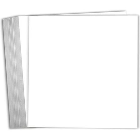 Hamilco 6x6 White Scrapbook Cardstock Paper 65lb Cover 100 Pack