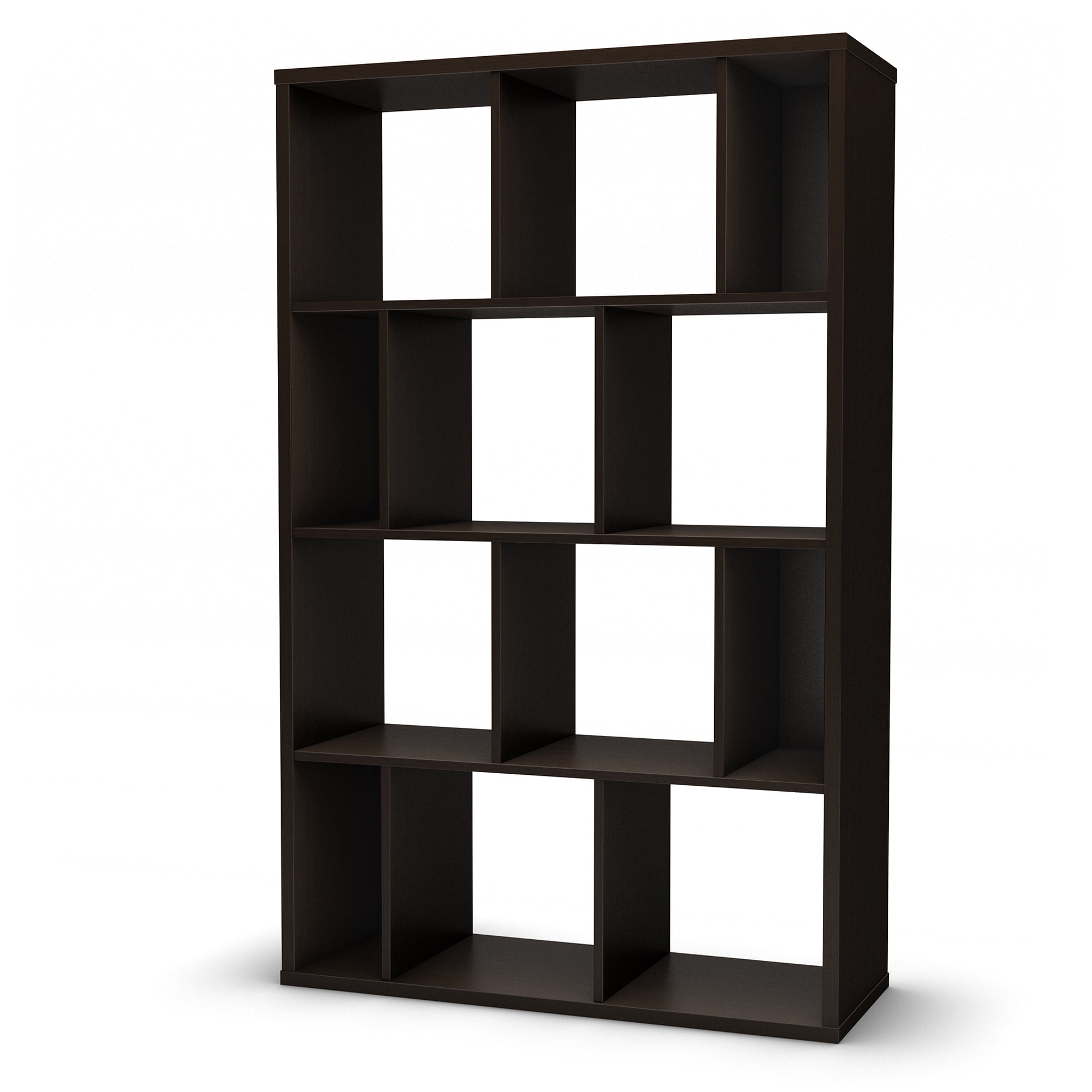 South Shore Reveal Shelving Unit with 12 Compartments, Multiple Finishes