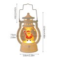 thumbnail image 2 of Warm White Christmas Lights,Led Christmas Lights,Dancing Santa Claus Design, Snow Globe Lantern with Snowing Effect, Holiday Tabletop Lantern for Home Decor, 2 of 2