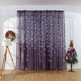 thumbnail image 6 of Steadline Christmas Snowflake Curtain Set 2 Pieces 200x100cm Polyester Fabric Window Decorations with Holiday Patterns for Living Room and Bedroom Festive Seasonal Home Decor, 6 of 6
