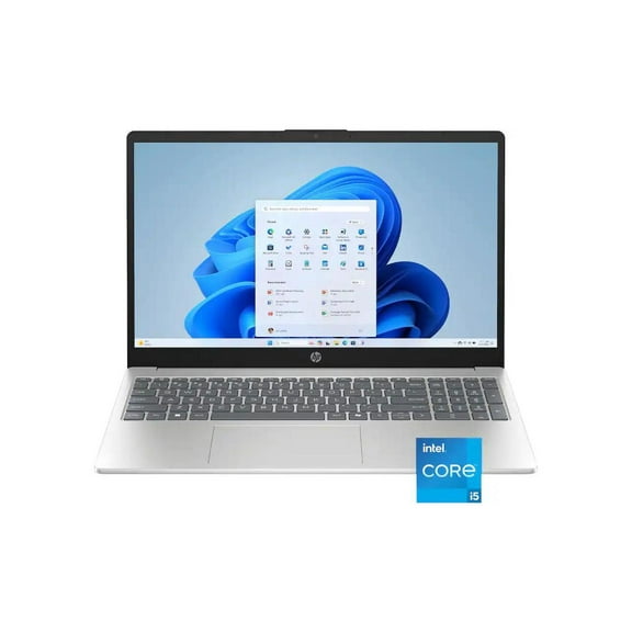 HP 15-fd0215dx 15.6" Touch-Screen Notebook - Intel Core i5-1334U - 16GB Memory - 512GB SSD - Intel Graphics - Windows 11 Home - Wi-Fi 6 - Natural Silver