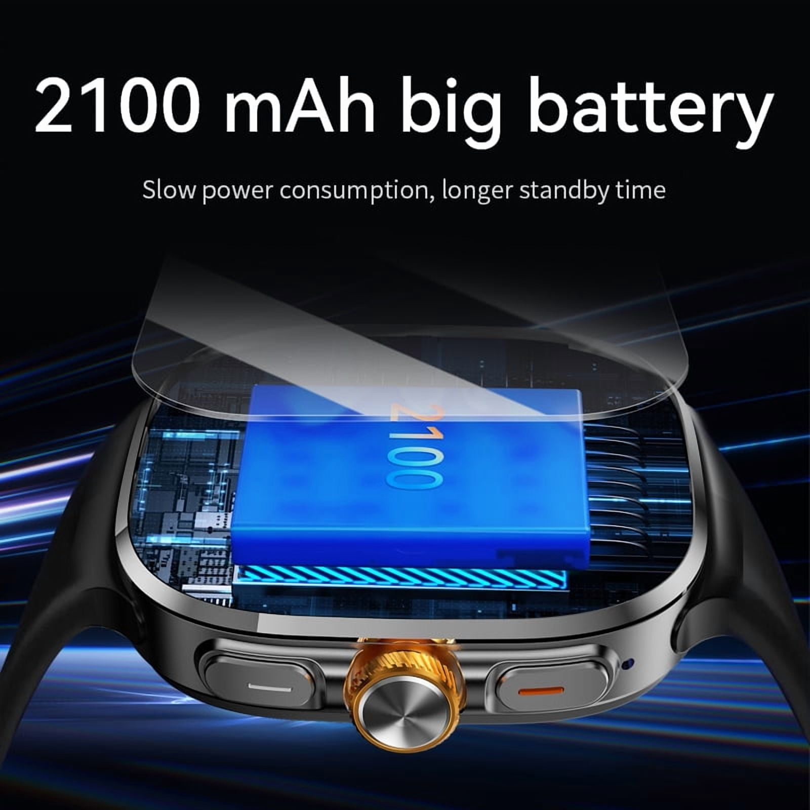 Smart Watch 4G LTE Android 10, 2.4" AMOLED HD Display, Quad-Core Processor, 8GB+128GB Storage, Long Battery Life, Business & Fitness Wearable Device