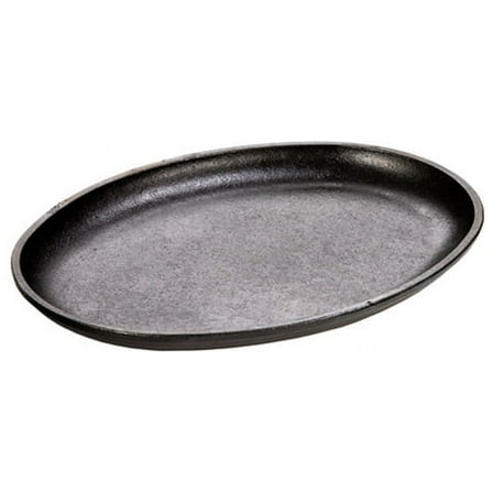 Lodge Cast Iron 10" x 7.5" Handle-less Oval Serving Griddle, LOSH3