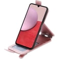 thumbnail image 4 of Zipper Wallet Case for Samsung Galaxy A14 5G with Card Holder Slot, PU Leather Adjustable Kickstand Flip Handbag Phone Cover for Samsung Galaxy A14 5G SDLL Rose Gold, 4 of 7