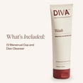 thumbnail image 2 of DIVA Wash, Menstrual Cup & Disc Cleanser, Fresh Citrus Scent, 4 Fl Oz, 2 of 7