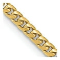 thumbnail image 4 of 14K Yellow Gold 4.3mm Solid Miami Cuban Chain Necklace Size 22, 4 of 4