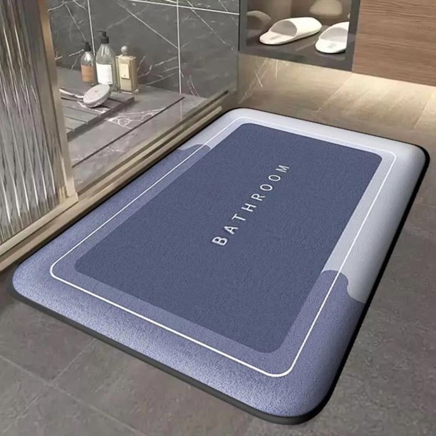 Estera absorbente de baño gruesa, estera simple resistente a la suciedad para puerta, estera de cocina para el hogar, estera de pie de secado rápido, estera de entrada antideslizante