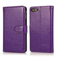 thumbnail image 5 of Allytech iPhone 8 Plus Wallet Case, iPhone 7 Plus Case 9 Cards Holder Zipper Wallet Case for Women Men Shockproof Hand Strap Full Protective Flip Stand Cover for Apple iPhone 8 Plus/7Plus-Purple, 5 of 9
