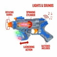 thumbnail image 3 of Kidplokio Sonic Space Blaster Toy Gun with Flashing Lights and Sounds Boys Ages 3 to 8 Blue, 3 of 11