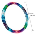 thumbnail image 4 of Tie Dye 14.5 Inch Printing PVC Leather Car Wheel Cover Auto Accessories, 4 of 6