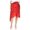 red, variant on Preen Line Womens Yolanda Asymmetrical Skirt, Red, Small