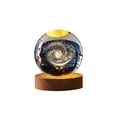 thumbnail image 1 of Lámpara nocturna Crystal Ball EUBUY, sistema solar 3D con base LED, 1 of 8