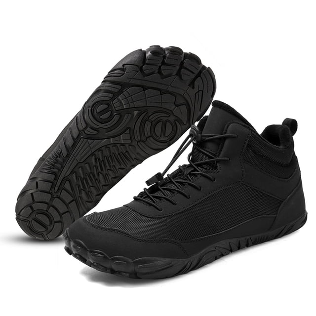 Botines Forrados Piel Descalzas Botas Nieve Invierno Transpirables para Hombres Y Mujeres