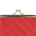 thumbnail image 5 of Unique Bargains 1 Pc Coin Purse Wallet Argyle Texture Clip Buckle Coin Purse Pouch Red, 5 of 5