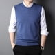 thumbnail image 5 of Suéter de punto para hombre, novedad de primavera y otoño de 2021, sin mangas, chaleco holgado para hombre, jersey informal de cuello redondo para caballero, jersey de jersey, 5 of 5