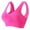 Hot Pink, variant on Gmluru Bras for Women Large Bust Seamless Sports Bra Wirefree Yoga Bra With Removable Pads Beige
