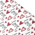 thumbnail image 1 of TIELUTT Papier d'Emballage Cœur de la Saint-Valentin pour Porte Noël Grand Rouleau de Papier d'Emballage de Noël Papier d'Emballage de la Saint-Valentin pour Lui Papier d'Emballage Réversible Ensemble de Noël Papier de Noël, 1 of 3