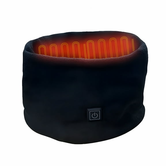 TELOLY Winter Electric Heated Scarf Neck Wrap USB Rechargeable Neck Warmer 3 Speed Adjustment Fleece Scarf for Cycling Skiing