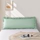 thumbnail image 1 of Chenchen 1 Piece Body Pillow Cover, 20''x54'' Microfiber Light Green Ruffle Pillowcases, Soft Breathable and Non Shrinking Envelope Long Pillow Cover, 1 of 1
