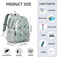 thumbnail image 5 of Corgi Dog and Flowers Backpack for School,Cute School Bag,Schoolbag with Adjustable Shoulder Straps & Padded Back,15"x11.42"x5.5", 5 of 5
