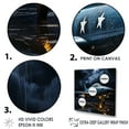 thumbnail image 3 of Designart "Blue Thundering Skies: Military Plane I" Military Wall Decor, 3 of 7
