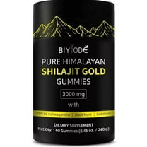 Himalayan Shilajit Gold Gummies, 60 Gummies, 85%+ Fulvic Acid, Organic Honey, Energy Boost
