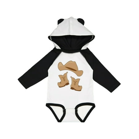 

Inktastic Western Style Boy Boots Gift Baby Boy or Baby Girl Long Sleeve Bodysuit