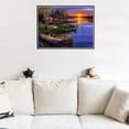 thumbnail image 3 of kurtrusly 5D Sunset Lake House Rhinestone Cross Stitch Crystal Scenery Embroidery Diamond Painting Room Decorative Resin Needlework, 3 of 9