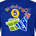 thumbnail image 4 of Inktastic Birthday Boy 5th Birthday Long Sleeve Youth T-Shirt, 4 of 5