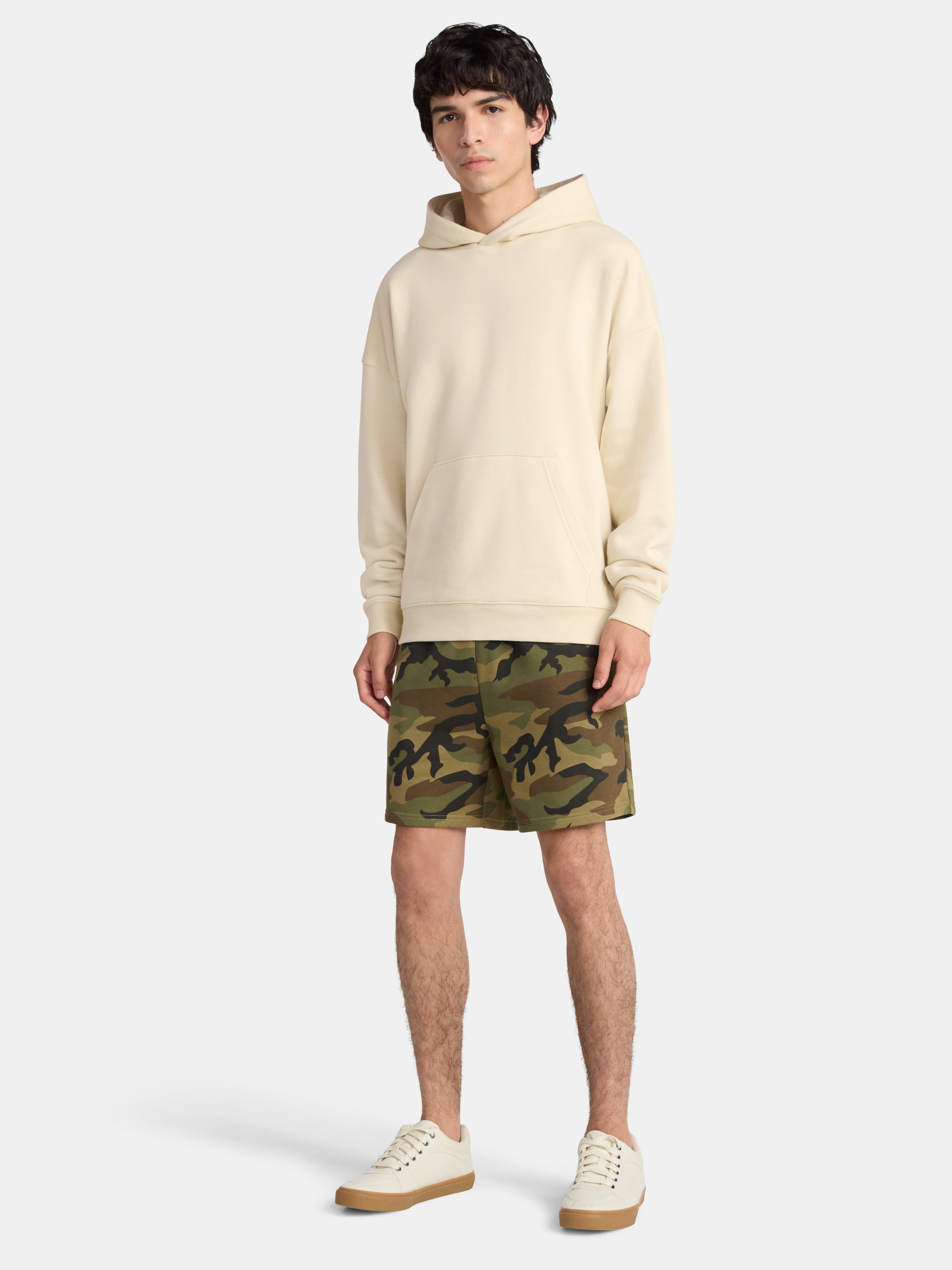 No Boundaries Oversized Hoodie with Long Sleeves, Men's XS-5XL