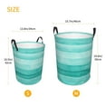 thumbnail image 5 of Daiia teal Turquoise Laundry Hamper With Handles Large Storage Basket/Toy Organizer/Dirty Clothes Collapsible Waterproof For College Dorms, Bedroom,Bathroom, 5 of 8