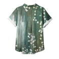 thumbnail image 5 of CEHVOM Chemisier Décontracté à Revers pour Femme, Manches Courtes, Imprimé, Chemise Ample, Hauts, Boutons, Cardigan, Liquidation, 5 of 5