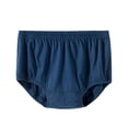 thumbnail image 2 of High Waisted Panties Men's Underwear Full Coverage Briefs Soft Breathable Stretch Briefs Plus Size Dark Gray 2XL, 2 of 3