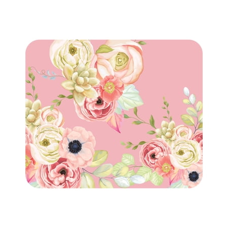 UPC: 0731969930533 | OTM Essentials Pink Mouse Pad  Flower Garden Red
