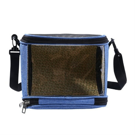 Bird Carrier Parrot Travel Bag Portable Small Animal Cage Outgoing Bag with Large Window for Hamster Guinea Pig Squirrel
