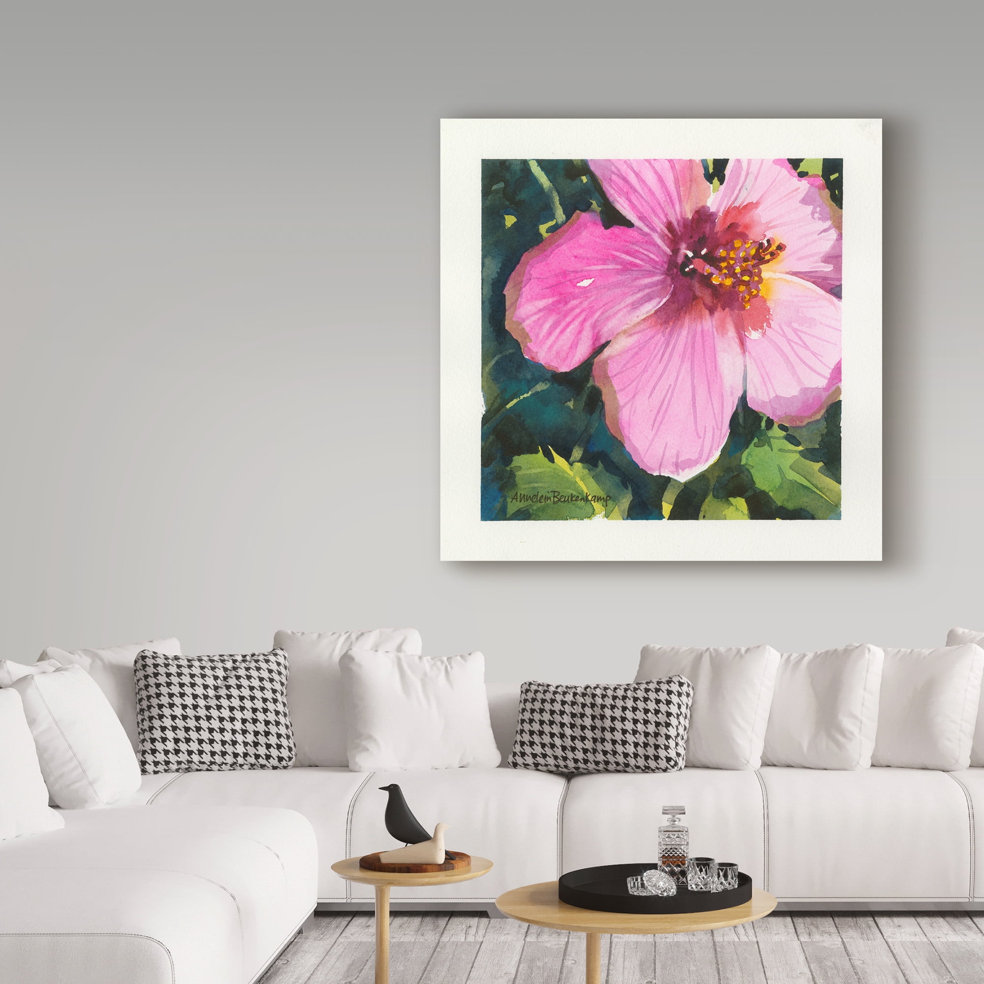 Trademark Fine Art 'Tropical Pink' Canvas Art by Annelein Beukenkamp