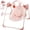 Blush Bloom, variant on Tiny Marvels Deluxe Cozy Portable Baby Swings for Infants,Adaptable Speed,Music,Removable-Toy-Bar,Age 0-9 Months(Sand Checker)