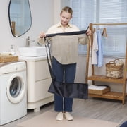 Mainstays Polyester Mesh Laundry Bag, Carry Strap, Heavy Duty, Breathable, Black