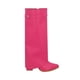 thumbnail image 2 of Bota Puntal De Tacón Larga Maxi Francia Para Mujer Piel Sintética Fucsia, 2 of 5