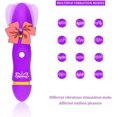 thumbnail image 1 of Masajeador de mano con múltiples modos de vibración y velocidad ajustable, mini masajeador morado, alivia el dolor muscular., 1 of 4