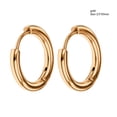 thumbnail image 4 of Qarigey Pendientes de aro de plata pequeños Diseño único Tecnología de galvanoplastia Aros de durabilidad brillante Regalos de labios de Ropa, zapatos y accesorios Miscelánea dorado 2.5*10mm, 4 of 6