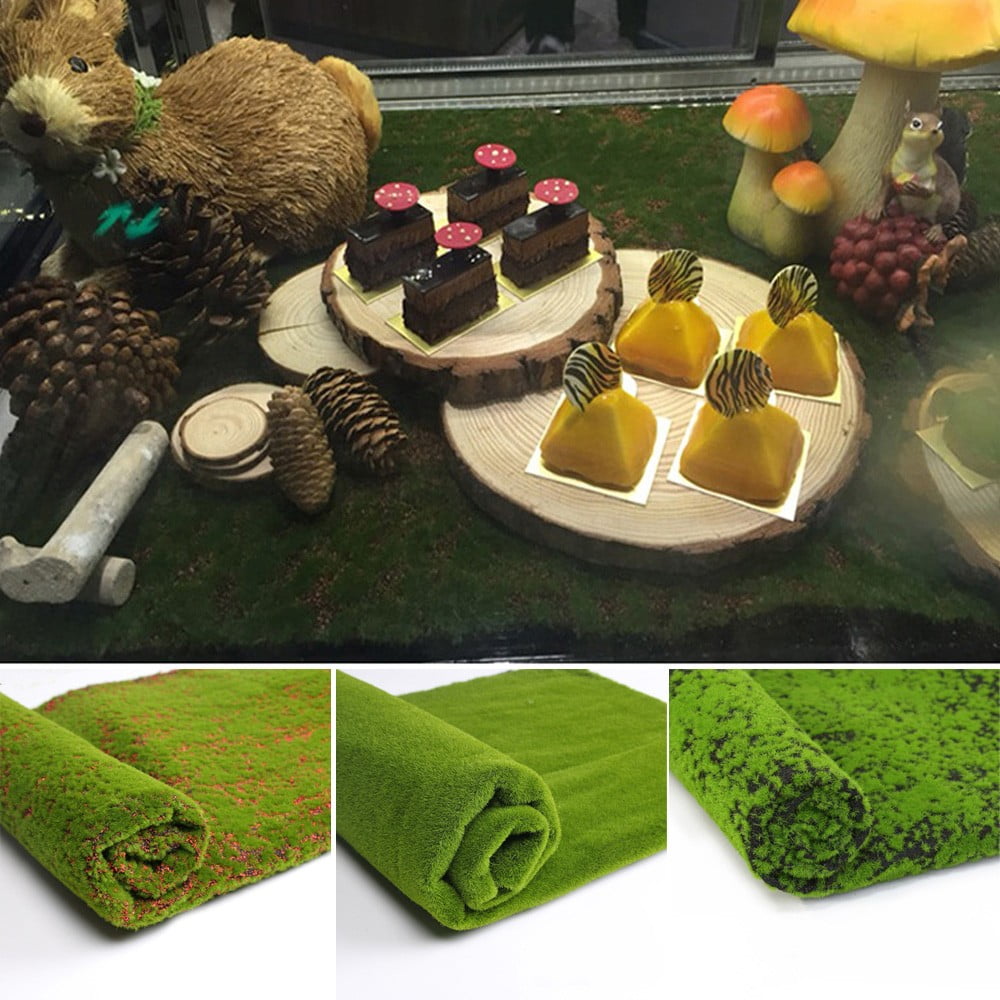 Girlsshop Artificial Moss Fake Green Plants Mosses Grass For Shop Patio Wall Decor Diy,2#