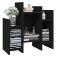 thumbnail image 2 of vidaXL Side Cabinet Black 60x26x60 cm Engineered Wood, 2 of 4