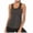 Dark Gray, variant on Conairie Workout Tank Tops Woman Scoop Neck Sleeveless Stretchy Ribbed Knit Basic Blouses Solid Color Summer Casual Tee Dark Gray L