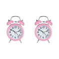 thumbnail image 1 of Methold Reloj despertador Retro con campana doble, reloj analógico de Metal silencioso con luz nocturna para de escritorio para el hogar, la Type2 NO2, 1 of 6
